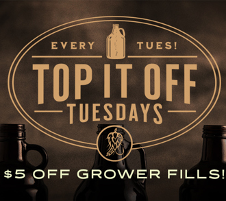 Top It Off Tuesday at Fall River Brewing Co.